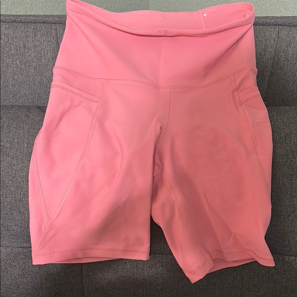 Old Navy Pink Bike Shorts with Elastic Waistband
